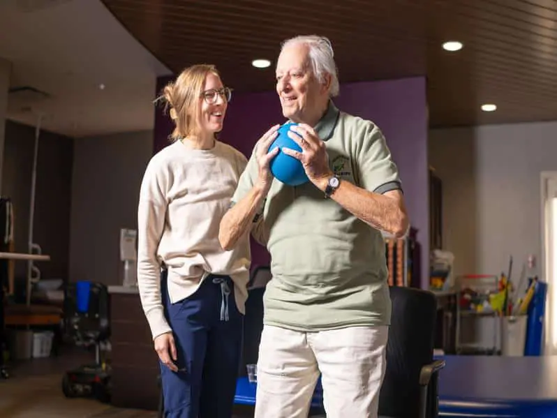 Training with medicine ball