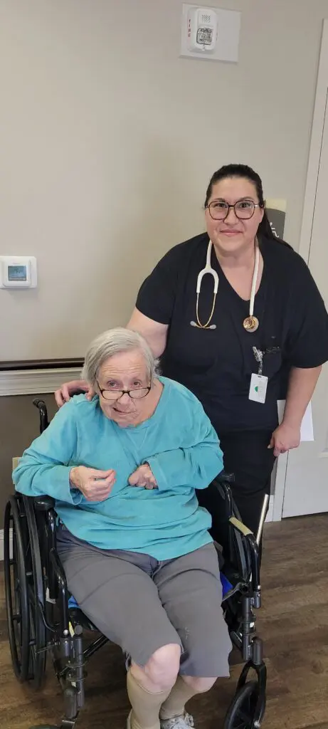 Crystal with a patient