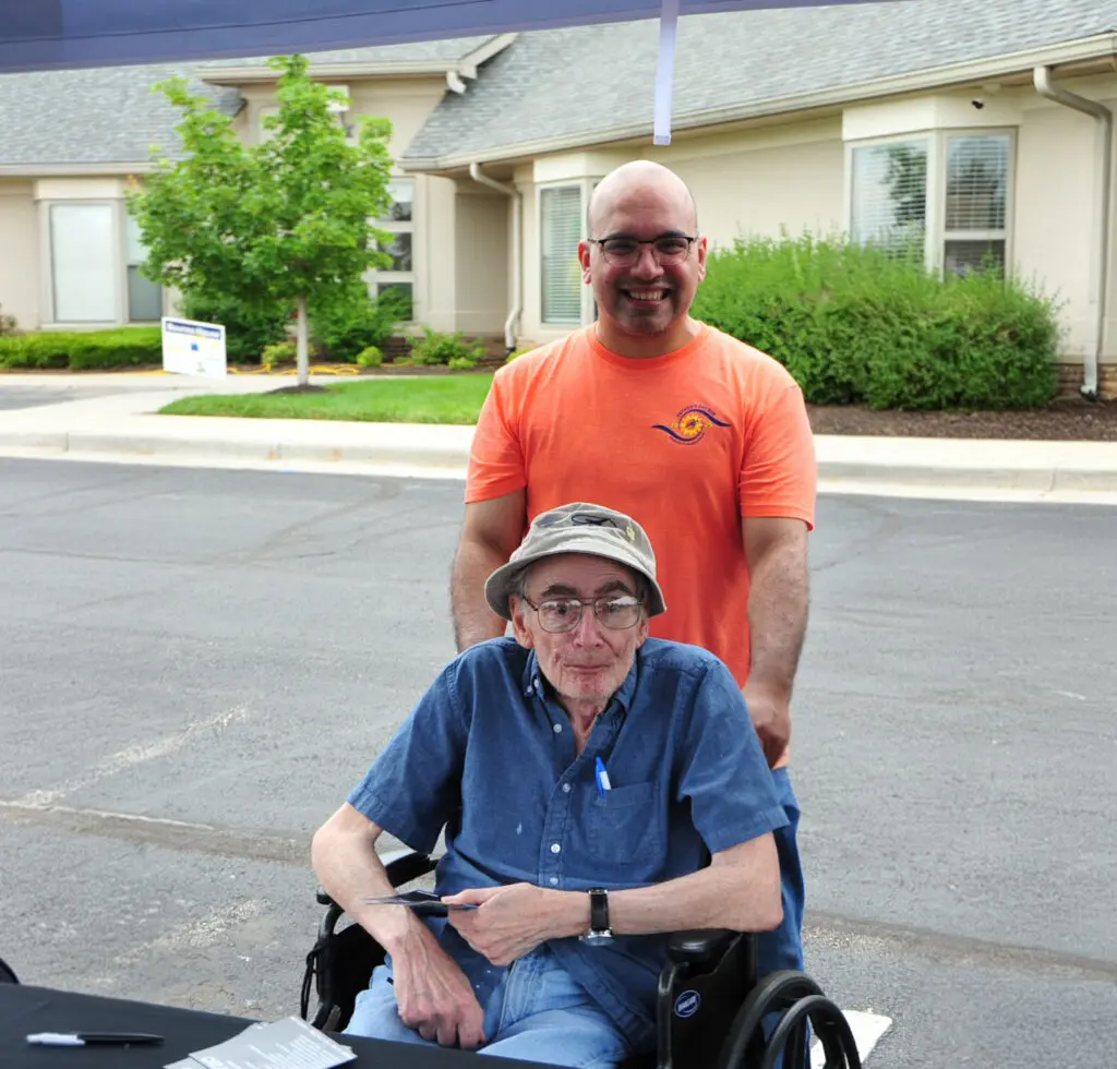 Daniel and Percy at Father's Day Run 2025