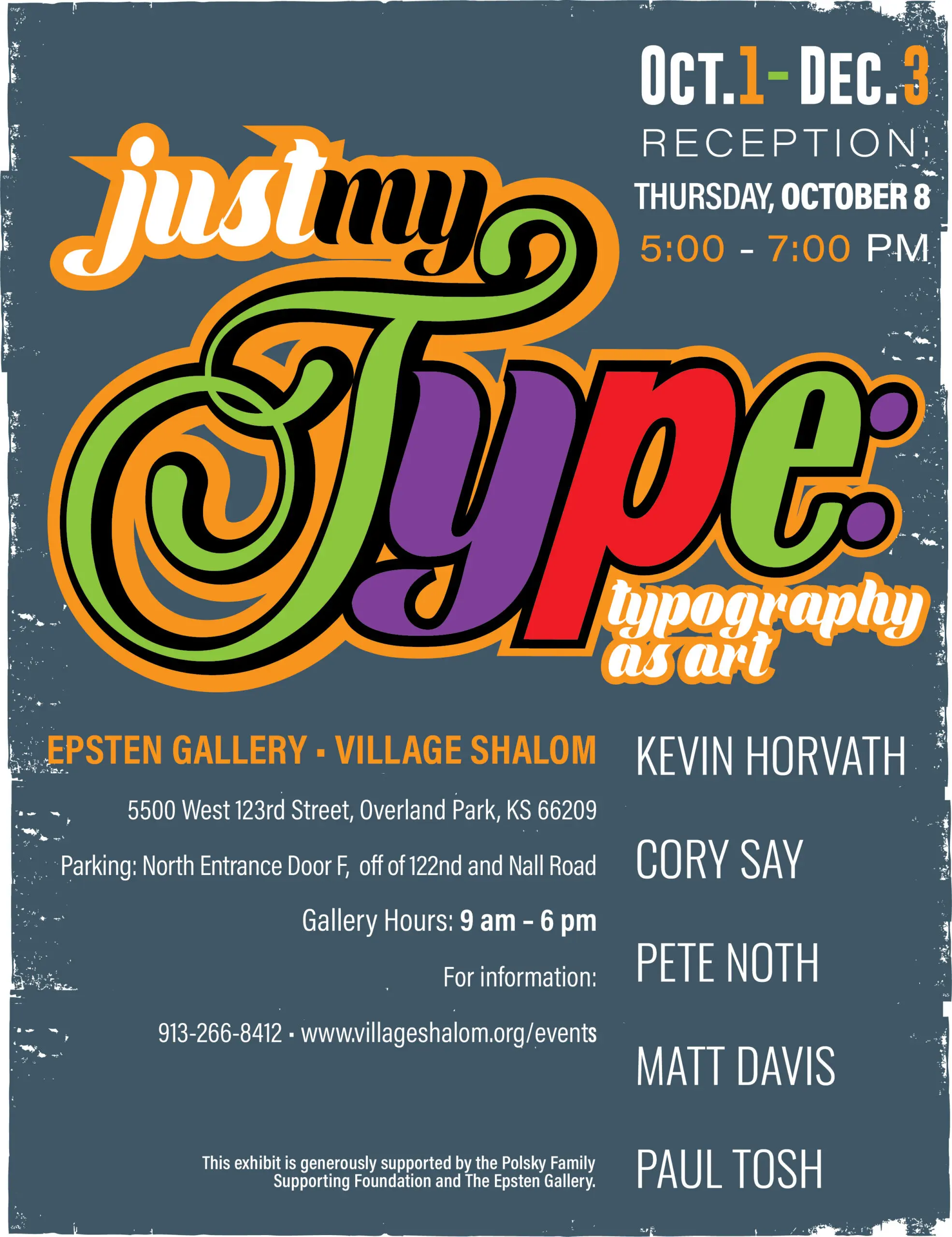 The Epsten Gallery present "Just My Type: Typography as Art"