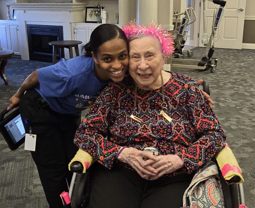 Celebrating Village Shalom resident Jean Schutlz turning 104!
